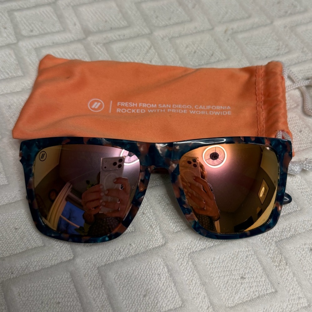 Teal Tortoiseshell Blenders Romeo Sunglasses